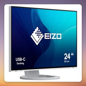 Eizo FlexScan EV2485-WT 24.1-Inch WUXGA IPS Monitor, USB-C 70W, White