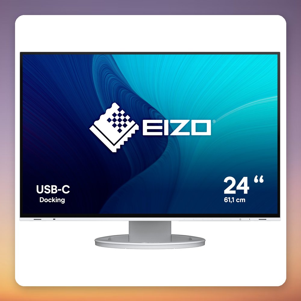 Eizo FlexScan EV2485-WT 24.1-Inch WUXGA IPS Monitor, USB-C 70W, White – image 2