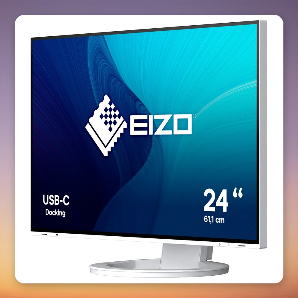 Eizo FlexScan EV2485-WT 24.1-Inch WUXGA IPS Monitor, USB-C 70W, White – image 3