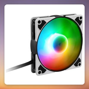 Sharkoon SilentStorm 120 PWM RGB 120 mm Case Fan, 400-1400 RPM, ARGB