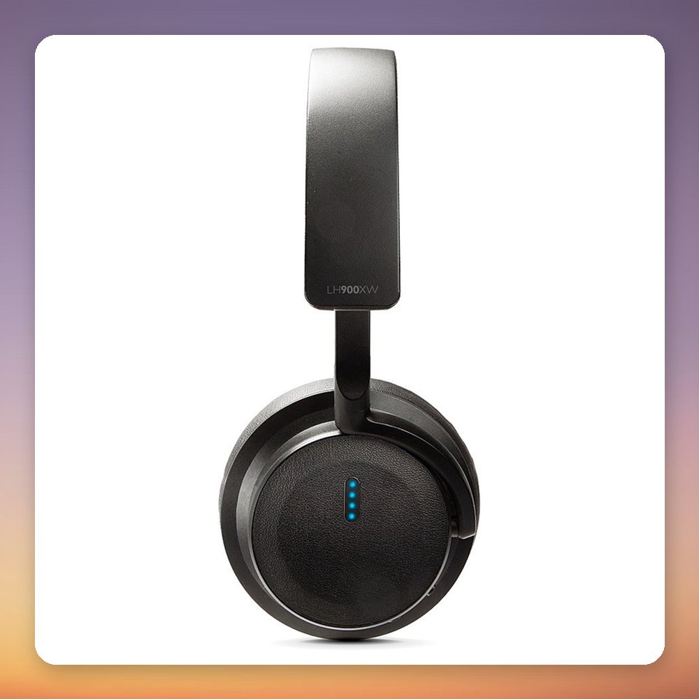 Lindy LH900XW Wireless Over-Ear Headphones, Hybrid ANC, Bluetooth 5.0, Black – image 2