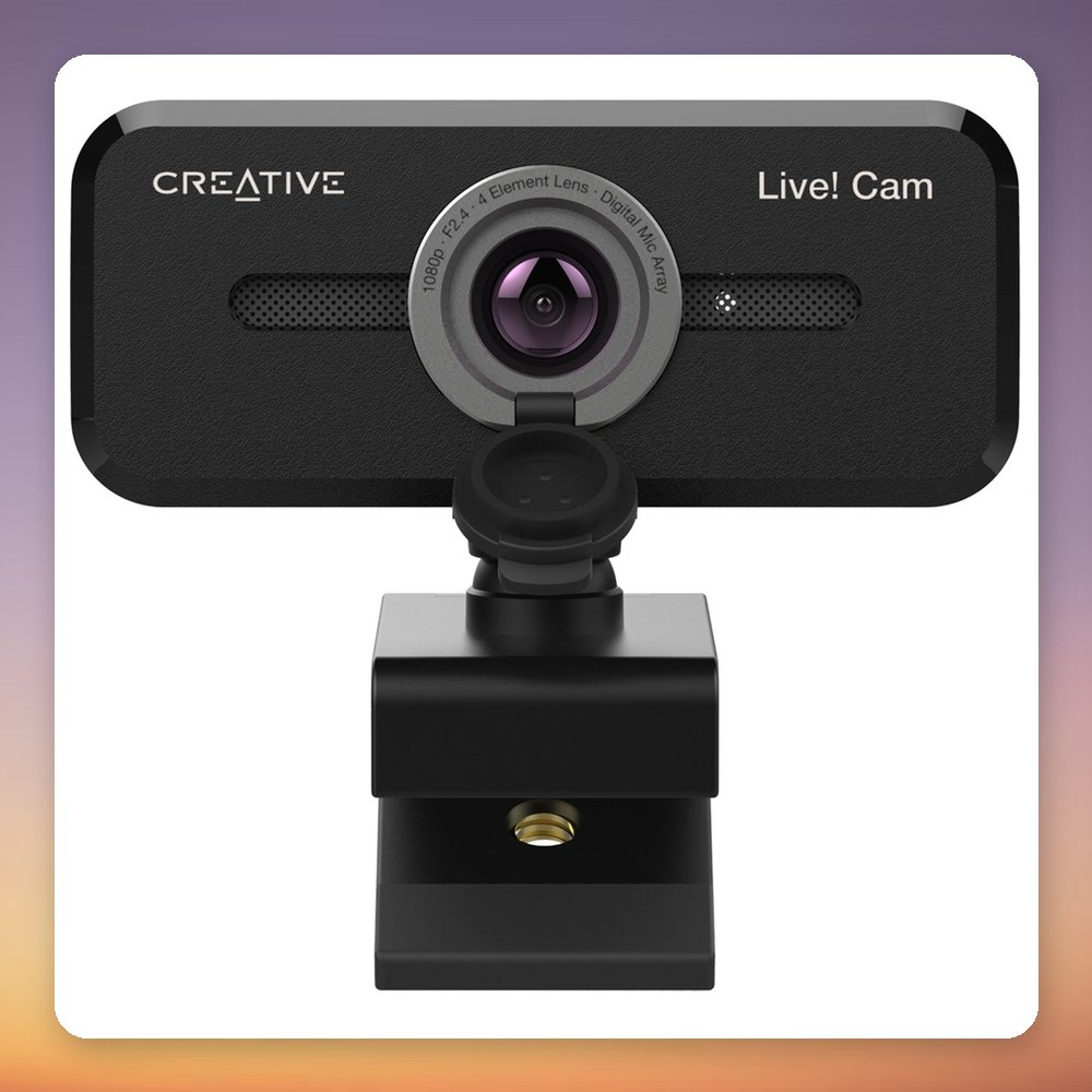 Creative Labs Live! Cam Sync 1080p V2 Full HD USB Webcam, Black