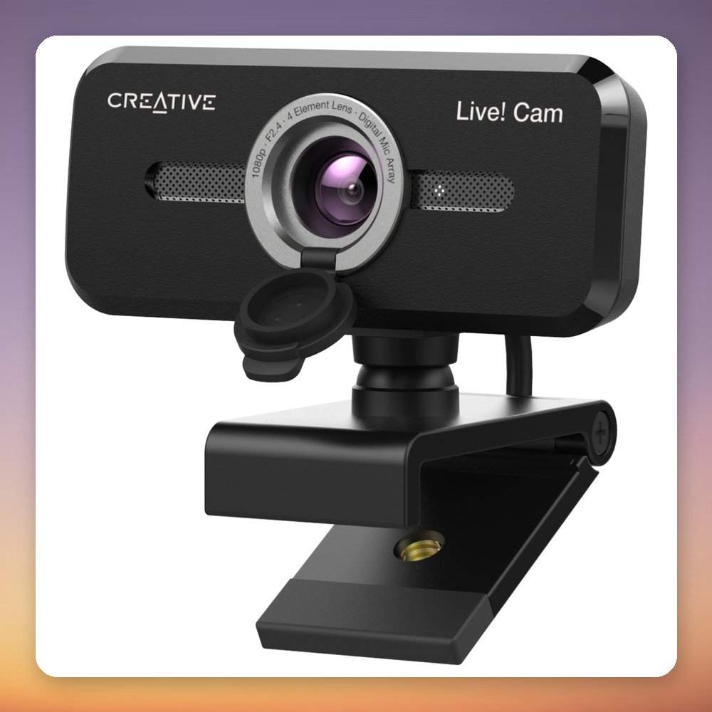 Creative Labs Live! Cam Sync 1080p V2 Full HD USB Webcam, Black – image 2