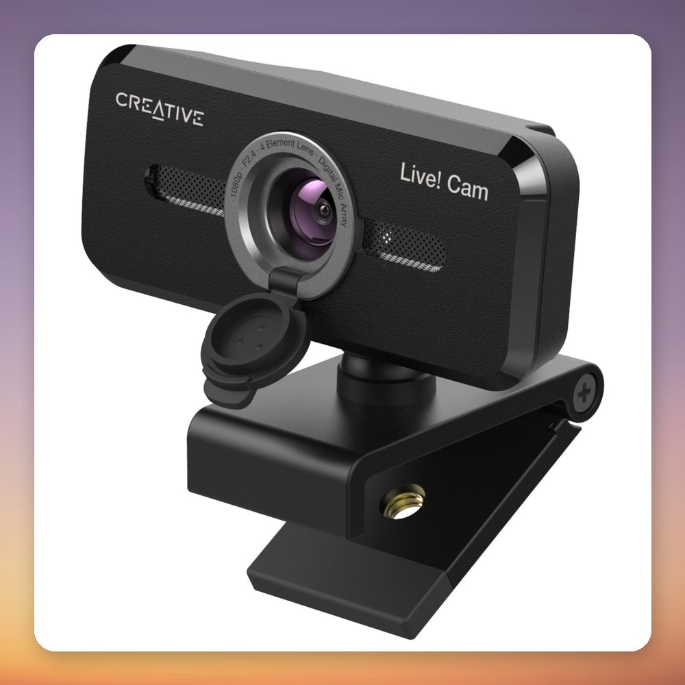 Creative Labs Live! Cam Sync 1080p V2 Full HD USB Webcam, Black – image 3