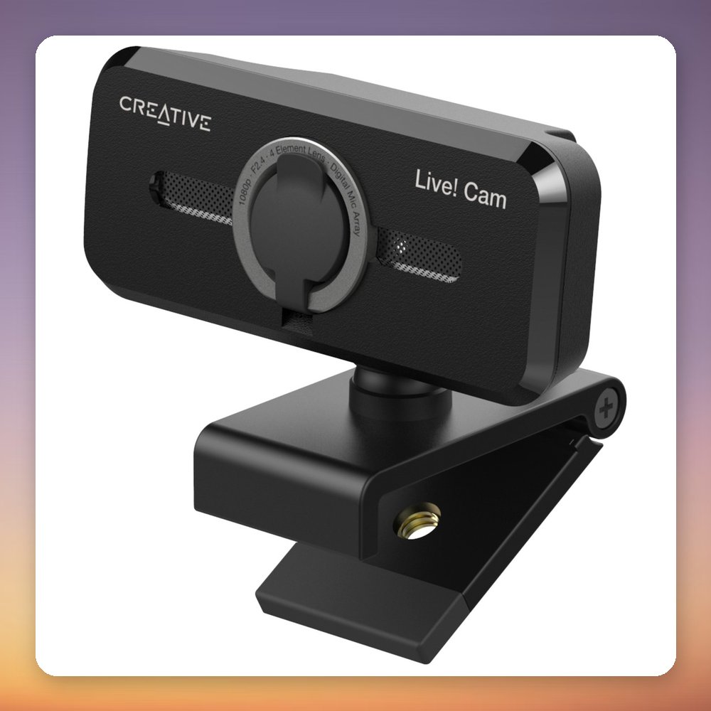 Creative Labs Live! Cam Sync 1080p V2 Full HD USB Webcam, Black – image 4