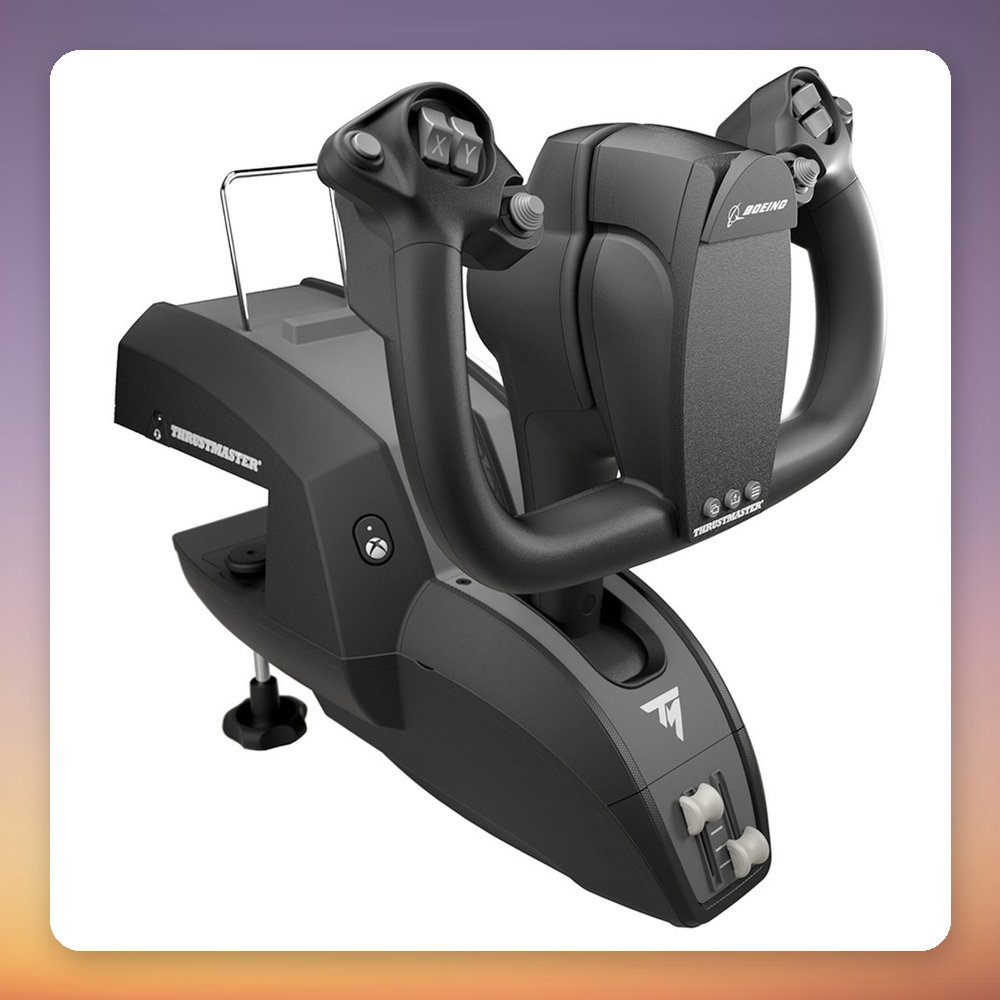 Thrustmaster TCA Yoke Boeing Edition Flight Yoke for Xbox and PC, Black/Grey