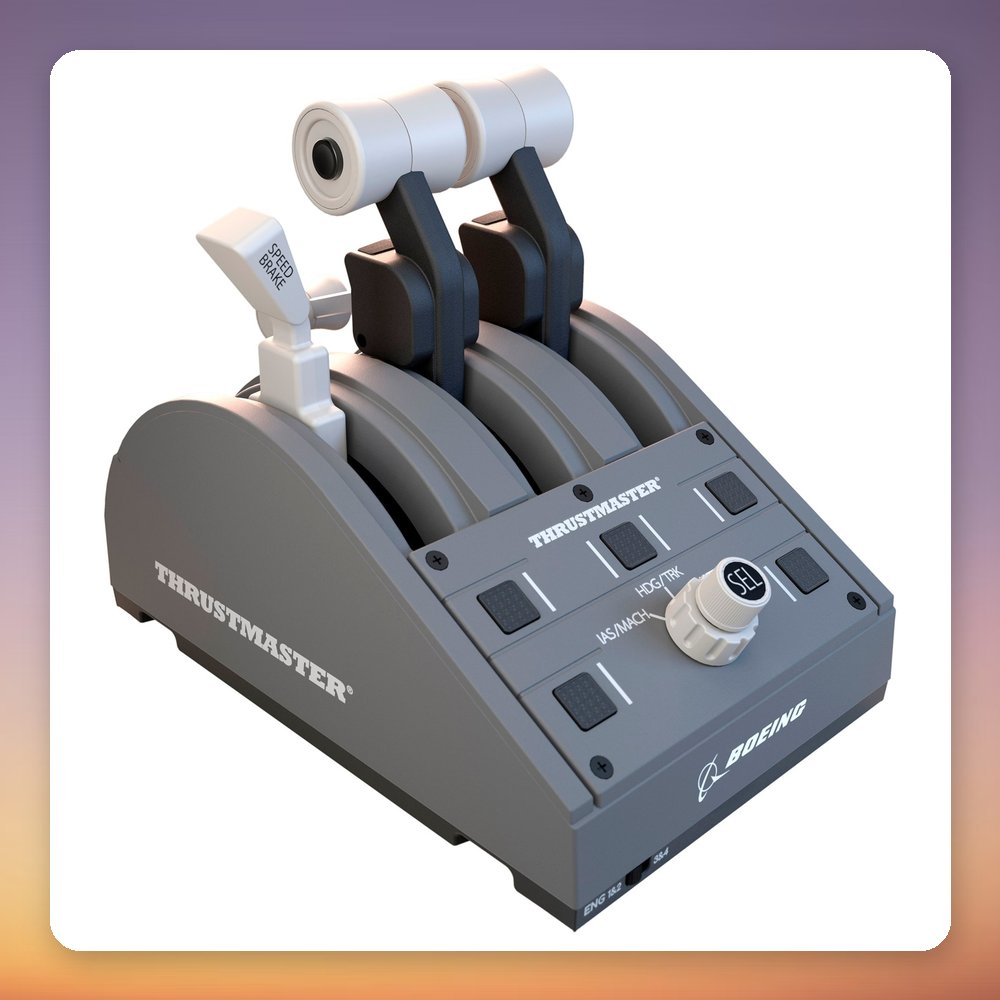 Thrustmaster TCA Quadrant Boeing Edition Throttle Quadrant, Grey, USB, Xbox & PC