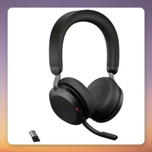 Jabra Evolve2 75 Wireless ANC Headset, Black, USB-A Link380a, UC