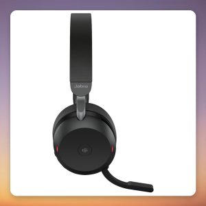 Jabra Evolve2 75 Wireless ANC Headset, Black, USB-A Link380a, MS Teams