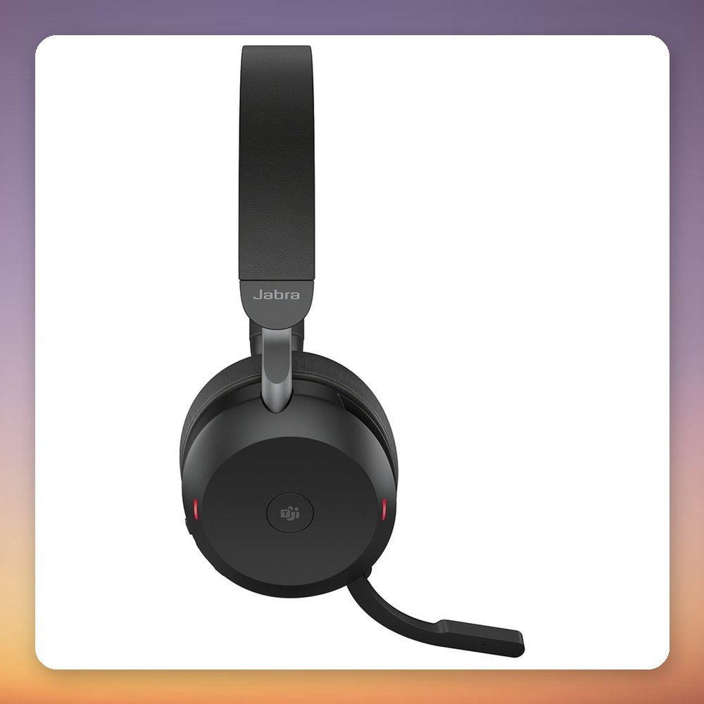 Jabra Evolve2 75 Wireless ANC Headset, USB-C Link380c, MS Teams, Black – image 2