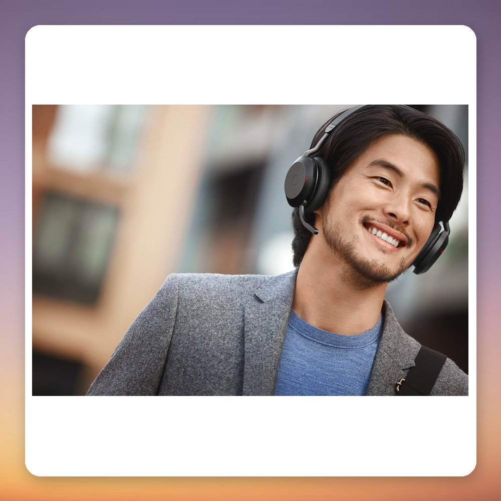 Jabra Evolve2 75 Wireless ANC Headset, USB-C Link380c, MS Teams, Black – image 4