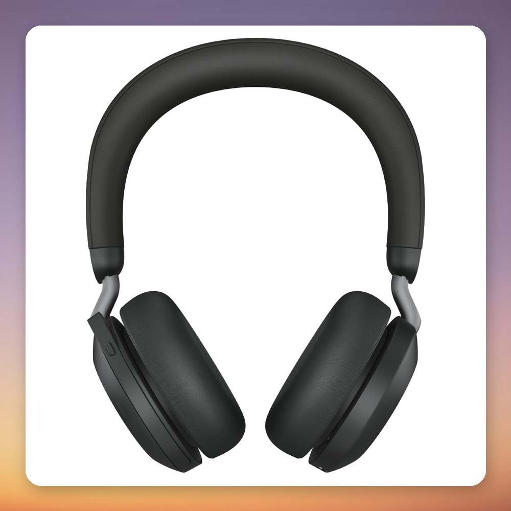 Jabra Evolve2 75 Wireless ANC Headset, Black, USB-A Link380a, Charging Stand – image 2