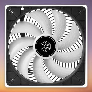 Silverstone Air Penetrator 184i ARGB 180 mm PWM Case Fan, Black