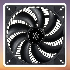 Silverstone Air Penetrator 184i PRO 180 mm PWM Case Fan, Black, Dual Ball Bearing