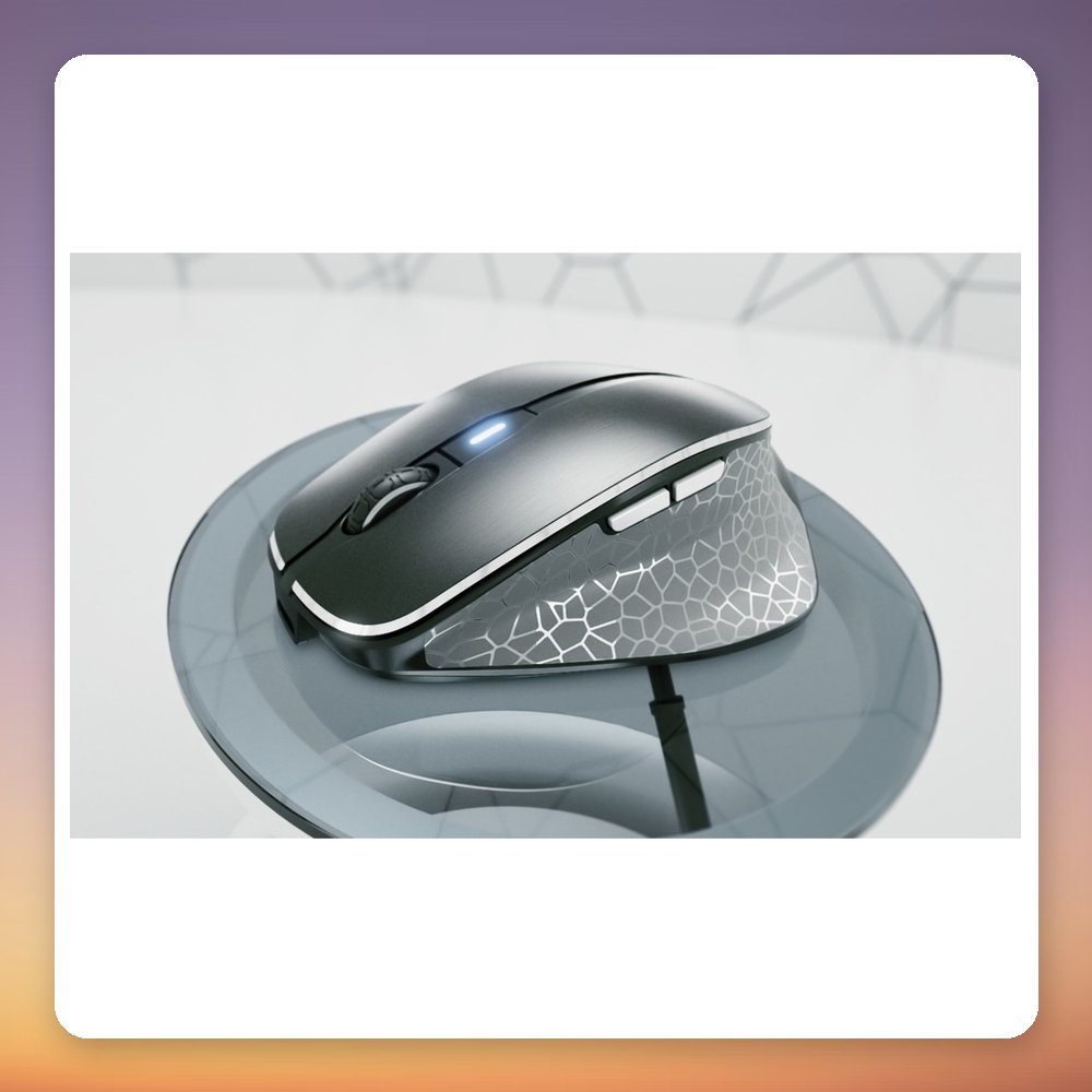 Cherry MW 8C ERGO Wireless Ergonomic Mouse, 3200 DPI, Bluetooth + 2.4 GHz, Black – image 6