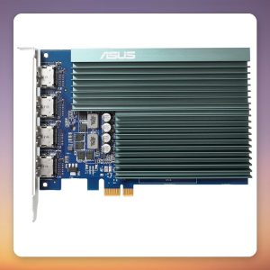 Asus GeForce GT 730 2 GB GDDR5 Passive Graphics Card, 4x HDMI, PCIe x1