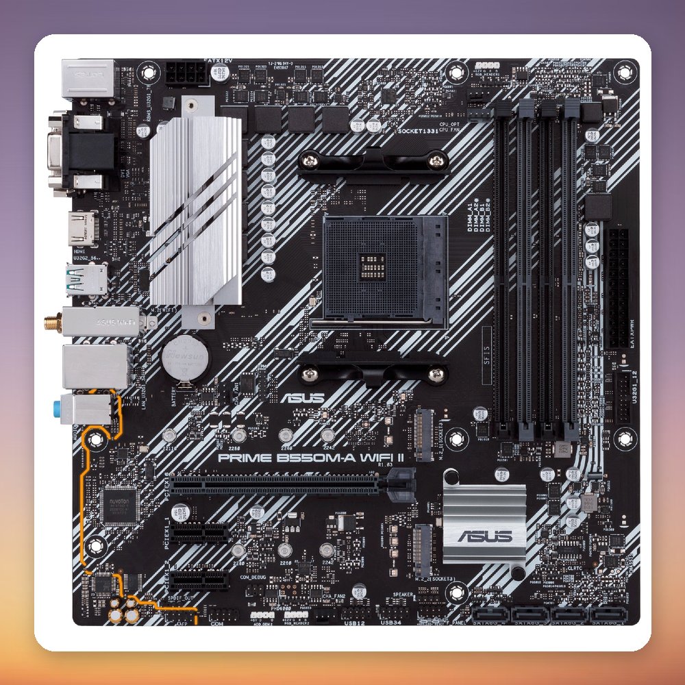 ASUS PRIME B550M-A WIFI II AMD B550 Socket AM4 Micro ATX Motherboard – image 2