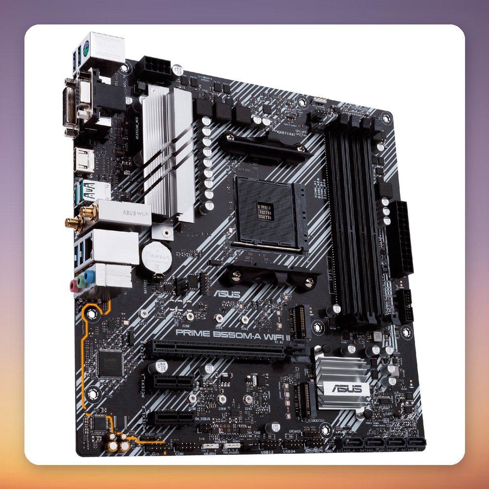 ASUS PRIME B550M-A WIFI II AMD B550 Socket AM4 Micro ATX Motherboard – image 3