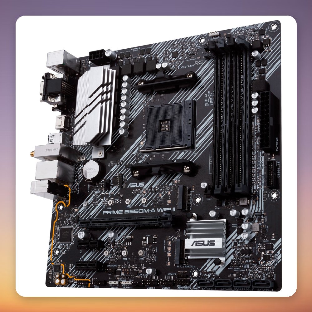 ASUS PRIME B550M-A WIFI II AMD B550 Socket AM4 Micro ATX Motherboard – image 4