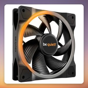 be quiet! Light Wings 120 mm ARGB PWM Case Fan, Black, Single Pack
