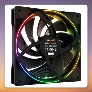 Be quiet! Light Wings 140 mm PWM High-Speed ARGB Case Fan, Black, Single Pack