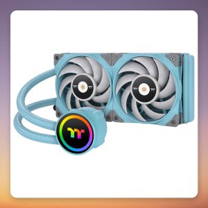 Thermaltake TOUGHLIQUID 240 ARGB Sync 240 mm AIO Liquid Cooler, Turquoise