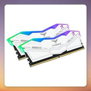 Team Group Delta RGB 32 GB DDR5-6000 CL38 (2×16 GB) Intel XMP, White