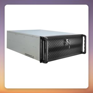 Inter-Tech 4U-4129L 4U Rack Server Case, E-ATX, Black, 2x 120 mm Fans