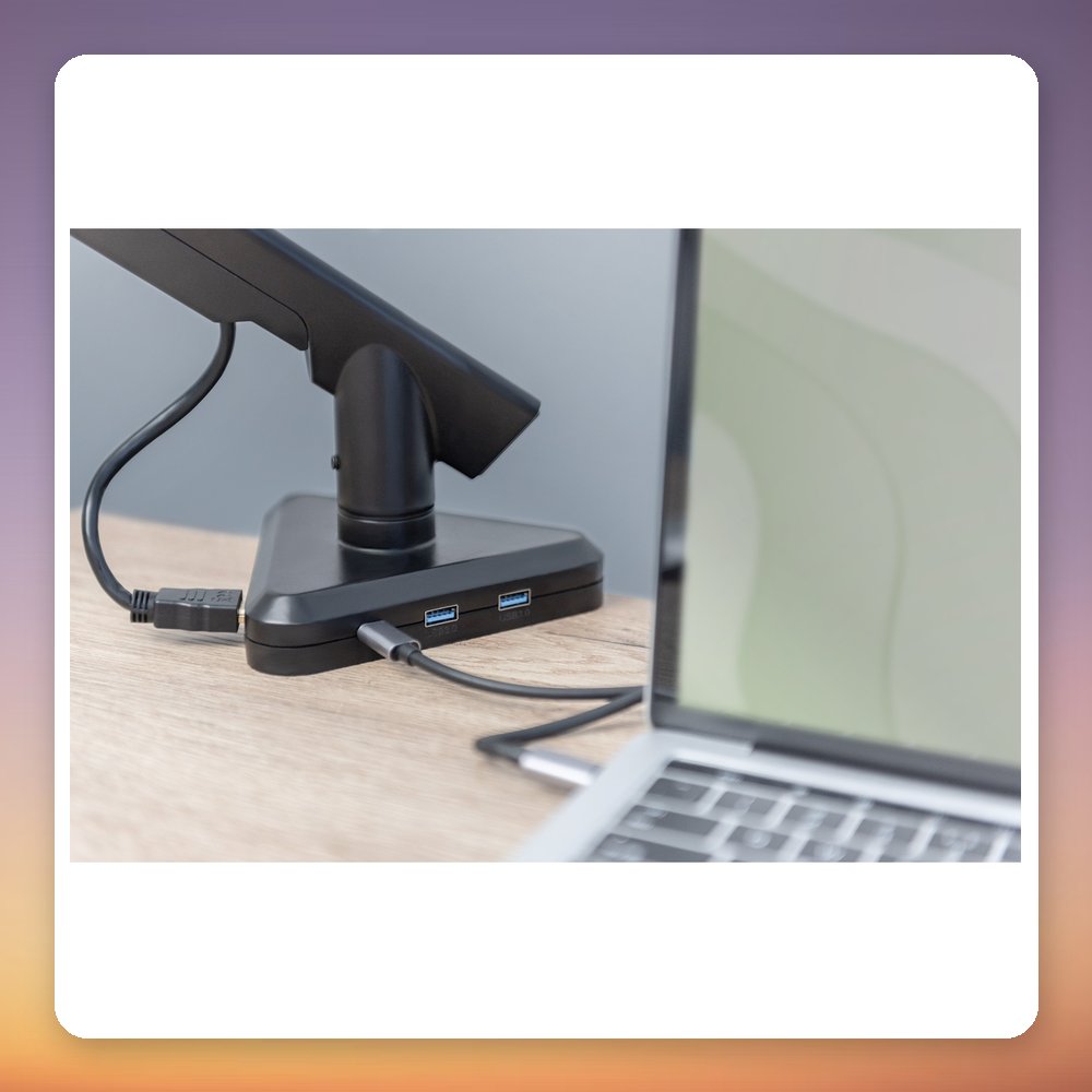 Digitus DA-90405 Smart Monitor Arm with Docking Station, HDMI, USB-C 87W PD, 15-30" – image 6