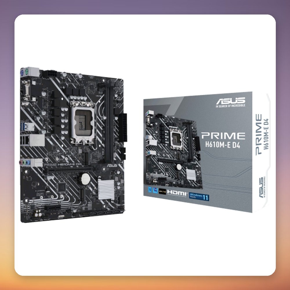 Asus PRIME H610M-E D4-CSM LGA 1700 Intel H610 DDR4 Micro-ATX Motherboard