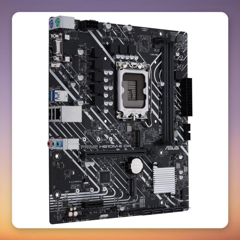 Asus PRIME H610M-E D4-CSM LGA 1700 Intel H610 DDR4 Micro-ATX Motherboard – image 3