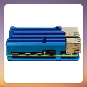 Inter-Tech ODS-721 Aluminium Case for Raspberry Pi 4 Model B, Blue