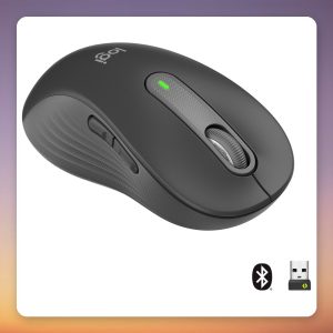 Logitech Signature M650 L Left-Handed Wireless Mouse, Graphite, Bluetooth / Logi Bolt