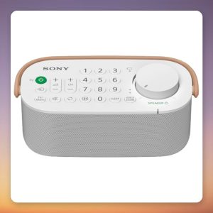 Sony SRS-LSR200 Wireless Infrared TV Speaker, White, 13 Hour Battery