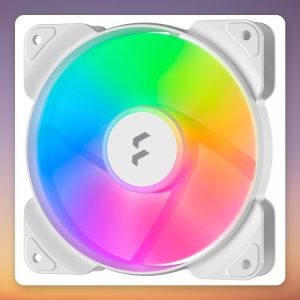 Fractal Design Aspect 12 RGB PWM 120 mm Case Fan, White Frame