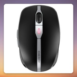 Cherry MW 9100 Wireless Mouse, 2400 DPI, 2.4 GHz & Bluetooth, Rechargeable, Black