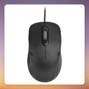 Inter-Tech M-3026 1000 DPI Wired Optical Mouse, Black, 3 Buttons