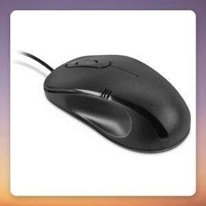 Inter-Tech M-3026 1000 DPI Wired Optical Mouse, Black, 3 Buttons