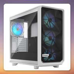 Fractal Design Meshify 2 RGB White TG Clear Tint E-ATX Mid Tower Case