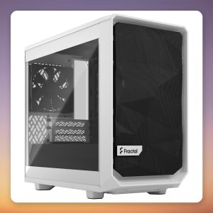 Fractal Design Meshify 2 Nano Mini-DTX Mid Tower Case, White, Tempered Glass