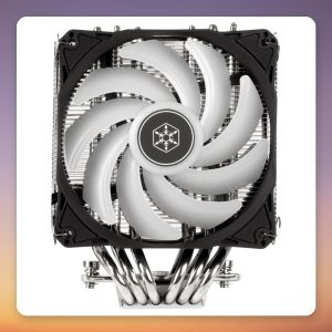 Silverstone Hydrogon D120 ARGB V2 Dual Tower CPU Cooler, 2x 120 mm PWM Fans, 6 Heatpipes