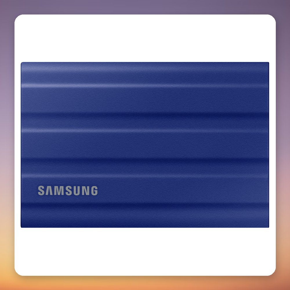 Samsung T7 Shield 2 TB Portable SSD, USB 3.2 Gen 2, IP65, Blue