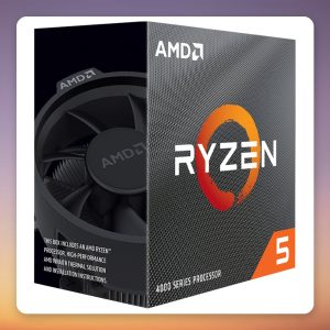 AMD Ryzen 5 4500 6-Core 3.6 GHz AM4 Processor, Boxed with Wraith Stealth Cooler
