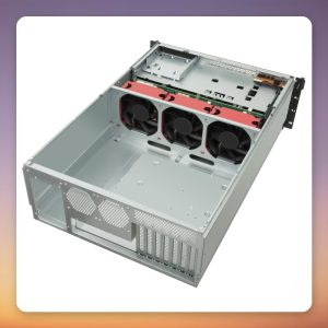 Silverstone RM43-320-RS 4U Rack Server Case with 20 Hot-Swap Bays, Black