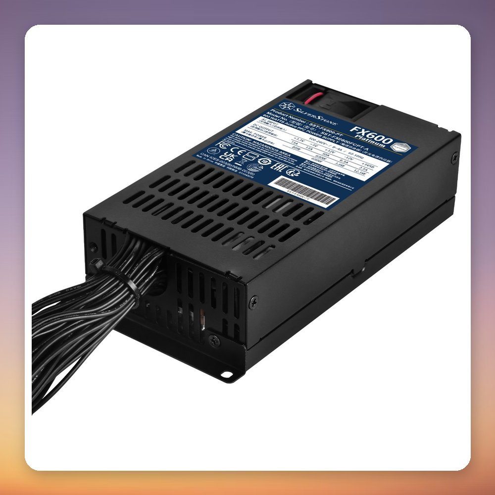 SilverStone FX600 Platinum 600W Cybenetics Platinum Flex ATX PSU – image 4