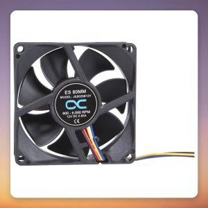 Alphacool ES 80mm 800-6000rpm PWM Fan, Black, 80x80x25 mm, Two Ball Bearing