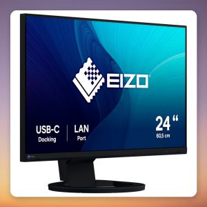 Eizo FlexScan EV2490 24-Inch Full HD IPS USB-C Docking Monitor with 70W PD