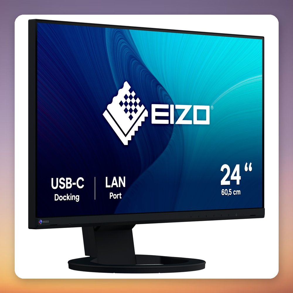 Eizo FlexScan EV2490 24-Inch Full HD IPS USB-C Docking Monitor with 70W PD