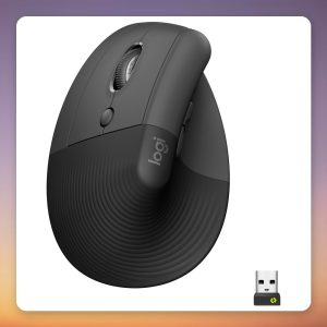 Logitech Lift Left-Handed Vertical Ergonomic Wireless Mouse, Graphite, Logi Bolt/Bluetooth