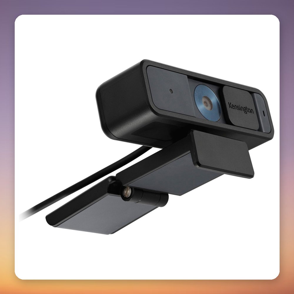 Kensington W2000 1080p Auto Focus Webcam, Black, USB, Built-in Microphone – image 3